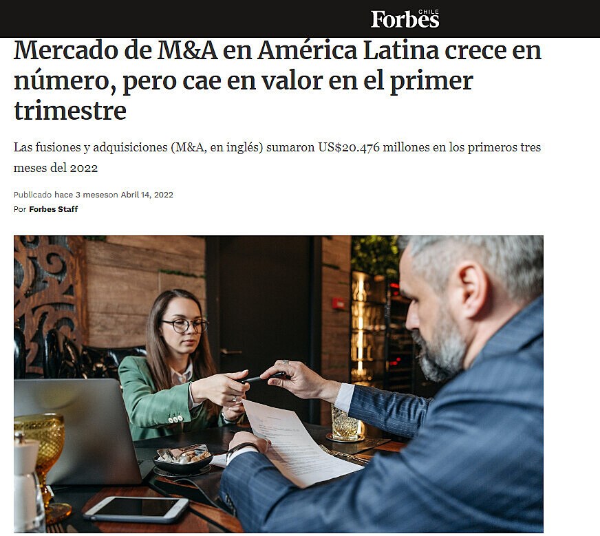 Mercado de M&A en Amrica Latina crece en nmero, pero cae en valor en el primer trimestre